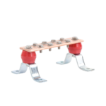 Barra para Unión de Cobre con Capacidad de 1000A, medidas  7-7/8 x 2 x 1/4 in., con Aisladores (Sin Gabinete) - Image 2