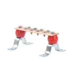 Barra para Unión de Cobre con Capacidad de 1000A, medidas  7-7/8 x 2 x 1/4 in., con Aisladores (Sin Gabinete) - Image 4