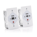 Kit Extensor HDMI en PLACAS DE PARED para distancias de 40 metros / Resolución 1080P @ 60 Hz / Cat 6/6A/ 7 / HDR/ Cero Latencia / Soporta Control Remoto / Placa de pared de 2.74 x 4.49” (tamaño estándar de EE.UU.). - Image 4