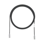 Cable de Parcheo TX6, UTP Cat6, Di?metro Reducido (28AWG), Color Negro, 3.05 Metros (10 Pies)