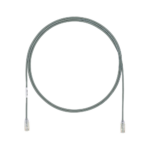 Cable de Parcheo TX6, UTP Cat6, Di?metro Reducido (28AWG), Color Gris, 1.52 Metros (5 Pies)