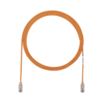 Cable de Parcheo TX6, UTP Cat6, Di?metro Reducido (28AWG), Color Naranja, 2.13 Metros (7 Pies)