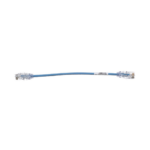 Cable de Parcheo TX6, UTP Cat6, Di?metro Reducido (28AWG), Color Azul, 20.2 cm (8 Pulgadas) - Image 2