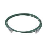 Cable de Parcheo UTP Cat6A, CM/LSZH, Di?metro Reducido (28AWG), Color Verde, 0.91 Metros (3 Pies)