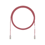 Cable de Parcheo UTP Cat6A, CM/LSZH, Di?metro Reducido (28AWG), Color Rojo, 0.91 Metros (3 Pies)
