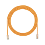Cable de Parcheo UTP Cat6A, CM/LSZH, Di?metro Reducido (28AWG), Color Naranja, 1.52 Metros (5 Pies)