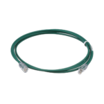 Cable de Parcheo UTP Cat6A, CM/LSZH, Di?metro Reducido (28AWG), Color Verde, 2.13 Metros (7 Pies)