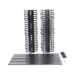 Organizador Vertical NetRunner, Sencillo (Solo Frontal), Para Rack Abierto de 45 Unidades, 4.9in de Ancho, Color Negro - Image 6