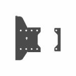 Accesorio_ Placa para Montaje doble de Pantallas Para Exhibicion de Pared a Pared| Dimensiones 225.2 mm x 126.2 mm x 95 mm - Image 2