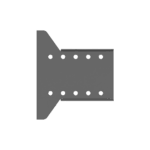 Placa_ Accesorio para Montaje de pantalla desde la Pared | Fabircada en Acero. - Image 2