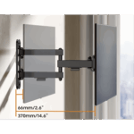 Soporte de Pared Articulado para Pantallas o Monitores | Compatibilidad VESA 75x75 - 200x200 / Hasta 43 Pulgadas | Capacidad Máxima de Carga 20 kg | Fabricado en Acero - Image 2