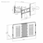 ENCLOSURE PARA PANTALLA HASTA 75" |  RESISTENTE  A INTEMPERIE MONTURA PARED | CAPACIDAD  DE CARGA MAX. 50 KG - Image 4