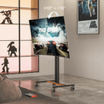 Soporte Móvil para Pantalla | Compatibilidad VESA 200x200 hasta  600x400 / Ruedas con Frenos / Ajuste de Altura y Ángulo / Soporte para TV de hasta 55 Pulgadas / Capacidad de Peso 35 kg - Image 3