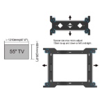 Espaciador  Para Montaje De Videowall en Pared |Compatible con Pantallas de 55" - Image 2