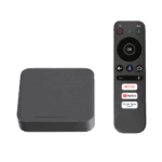 STB 4K Android con Google TV / Alto Rendimiento / Conexión Wi-Fi y por Cable / Control Remoto Bluetooth / Salida HDMI / Software de Gestion para ISP´s