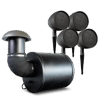 Altavoz de 2 vías | exteriores | 70V / 100V | woofer de 6.5 in | negro