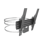 MONTAJE PARA PANTALLAS DE 32 A 65 PULGADAS EN COLUMNA| VESA 100 X 100 HASTA 400 X 400 | COLOR NEGRO| CAP. MAX 35KG