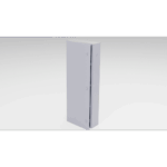 Gabinete para instalación de 4 Baterías , Fabricado en Lámina Galvanizada, Accesorios para poste (No incluidos)