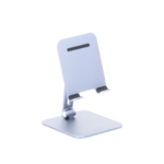 Soporte de Aluminio para IPad & Tablet | Plegable |Angulo Ajustable de 180° y 270° | Base Antideslizante | Protección  de Silicona | Amplia Compatibilidad con dispositivos de 7.9'' a 12.9'' | Aluminio Solido | Color Gris - Image 5