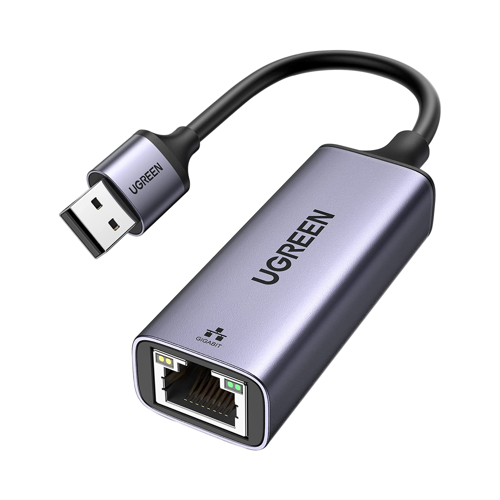 50922-l.png Adaptador de Red USB-A 3.0 a RJ45 /Admite 10/100/1000 Mbps / Caja de Aluminio / Longitud del cable 10 cm - Image 1