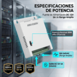 Fuente de Poder Regulada 12 Vcc / 13.5 Vcc / 15 Vcc para 8 Cámaras / 8 Amperes (1 Amp por Salida) / Voltaje de Entrada 90 - 130 VCA / Filtro de Ruido para Cámaras 4K / Modo para Largas Distancias - Image 7