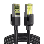 Cable Ethernet Cat7 CLASS F/FTP Redondo con Malla de Nylon 2 Metros (6.56 Pies)