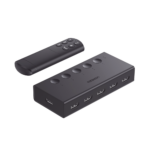 Conmutador HDMI 5X1 | 4K@60Hz | HDMI 2.0, 1.4 | HDCP 2.2, 1.4 | VRR | Dynamic HDR | 3D | CEC | EDID | IR 10 Metros (32.81 Pies) | 18Gbps | Cambio Manual y por Control Remoto | Incluye Cable de Alimentaci?n USB