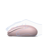 Mouse Inalámbrico 2.4G 800/1200/1600/2400 DPI | Función de 3 botones | Alcance 10m | Silencioso |  Ergonómico | Anti-caída y Anti-interferencias | Batería Alcalina AA incluida  | Color Dusty Pink. - Image 3