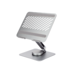 Soporte Giratorio de Aluminio para Laptop | Giratorio 360° | Función de Bloqueo | Soporta Laptops de 10 a 17.3''| Capacidad de Carga 5Kg | Excelente Estabilidad | Diseño Ergonómico | Altura y Angulo Ajustable | Plegable y Port&amp - Image 2