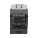 Conector Jack RJ45 Estilo TG con Ventana, Mini-Com, Categor?a 6, de 8 Posiciones y 8 Cables, Color Negro - Image 2