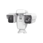 PTZ Punta de Poste IP Dual / Lente Térmico 100 mm (640 X 512) / Lente Óptico 56X Zoom (4 MP) / 800 mts IR Laser / 36 VCC / IP66 / Recubrimiento Anticorrosivo