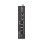 Switch Industrial No Administrable Gigabit / 3 Puertos Gigabit PoE+ (30 W) + 1 Puerto Gigabit PoE++ (60 W) / 2 Puertos SFP / 65 W Total / 48 a 57 VCD / Ideal para Proyectos / 300 Metros de Distancia