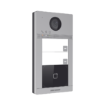 Videoportero IP 2 Megapixel / Llamada y Apertura Remota desde App Hik-Connect (requiere monitor) / PoE / Exterior IP65 + Antivandalico IK08 / 2 Departamentos / Apertura con Tarjeta / Soporta 2 Puertas y hasta 6 Monitores