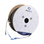 Carrete de Fibra ?ptica Monomodo con Conectores SC-SC Duplex, Reforzada con Kevlar, de 300 Metros (984.25 Pies), Para Instalaciones Subterr?neas por Tuber?a