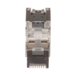 Plug RJ45 Blindado, Instalaci?n Recta, Terminaci?n en Campo Certificable, Compatible con Cat5e, Cat6 y Cat6A, Color Plata - Image 3