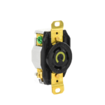 Recept?culo de Media Vuelta Industrial 30 A 125 V CA 2 Polos 3 Hilos (Nema L5-30R) Color Negro - Image 2