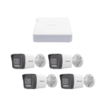 Kit IP 1080p (2 Megapixel) / NVR de 4 Canales con 4 Puertos PoE / 4 Cámaras IP Bala ColorVu Lite y ACUSENSE Lite / Micrófono Integrado - Image 2