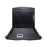 Switch KVM con Monitor de 17"con Teclado y Trackpad para Rack de 1U de Cuatro Postes, 8 Puertos VGA Para Acceder y Controlar Hasta 8 Computadoras Desde una Sola Consola - Image 2
