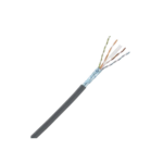 Bobina de Cable Blindado F/UTP de 4 Pares, Cat6A, Soporte de Aplicaciones 10GBase-T, LSZH (Libre de Gases T?xicos), Color Negro, Para Interior, 305 Metros (1000 Pies)