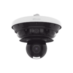Camara IP Multisensor 34MP (4 sensores 4K) con lentes motorizados / PTZ 2 MP 40X / Hasta 2 tarjetas MicroSD de 512GB / WDR de hasta 150dB / IP66 / IK10 / autoseguimiento / Inteligencia artificial para eventos