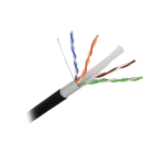 Cable Cat6+ Calibre 23, UTP, Intemperie con Gel Doble Chaqueta, ETL, UL, Color Negro de 305 Metros (1000 Pies), para Climas Extremos - Image 3