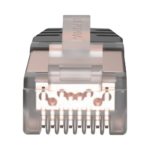 Plug RJ45 Cat6 Blindado, Para Cable Calibre 24-26 AWG, Chapado en Oro de 50 micras, Paquete de 100 Piezas - Image 4
