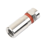 Conector F Macho de Compresión, Metálico para cable RG-59, Cuerpo de Bronce Niquelado. - Image 4