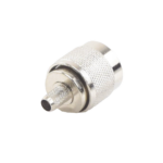 Conector N Macho para 75 Ohm de Anillo Plegable para Cable RG-59, Niquel/Oro/Tefl?n