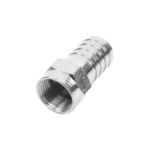 Conector F Macho, Plegable de Doble Blindaje para cable RG-59, Cuerpo de Bronce Niquelado. - Image 3