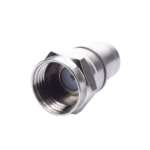 Conector F Macho Plegable, Con PIN para Cable RG-59, Cuerpo de Bronce Niquelado. - Image 2