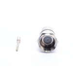 Conector F Macho Plegable, Con PIN para Cable RG-59, Cuerpo de Bronce Niquelado. - Image 4