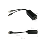 Cable divisor PoE pasivo de 48-55 Vcc @ 12 Vcc, 2 A. Aplicaciones como adaptar micrófonos en cámaras IP - Image 5