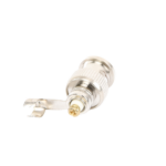 Conector BNC macho en 75 Ohm, para cable coaxial RG-59 / Con base de alivio negra de PVC, Níquel/ Oro/ PTFE. - Image 2