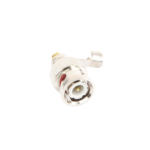 Conector BNC macho en 75 Ohm, para cable coaxial RG-59 / Con base de alivio negra de PVC, Níquel/ Oro/ PTFE. - Image 4